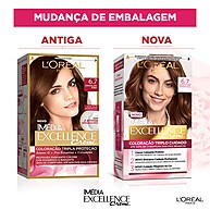 Tintura Excellence L'Oréal 6.7 Chocolate: Cobertura Total! - imagem 2