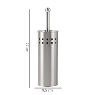 Escova Sanitária com Suporte em Aço Inox - Design Moderno e Higiene Total para Banheiros - imagem 4