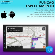 Central Multimídia 7" CarPlay/Android Auto: Conectividade Total! - imagem 2