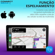 Central Multimídia 9" CarPlay/Android Auto: Conectividade Total! - imagem 2