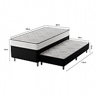 Cama Box Solteiro com Auxiliar: Conforto Total! - imagem 2