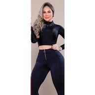 Calça Levanta Bumbum com Ziper: Modelagem Perfeita e Conforto Total - imagem 2