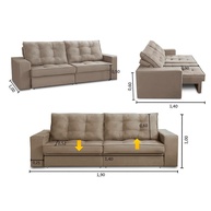Sofá Retrátil e Reclinável 2 Lugares: Conforto Total! - imagem 2