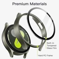 JETech Capa com Protetor de Tela para Galaxy Watch 7 44mm (Verde) - Proteção Total e Alta Sensibilidade - imagem 4