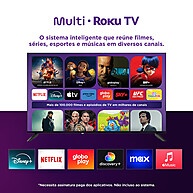 Smart TV 4K 50" Multi Roku: Imersão Total! - imagem 2