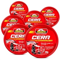 KIT 6 Ceras Pasta Automotiva com Carnaúba 200g - Brilho Profundo e Proteção Total - imagem 2
