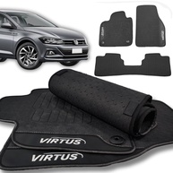 Conjunto de Tapetes Emborrachados para VW Virtus 2017-2024: Proteção Total e Limpeza Fácil - imagem 1