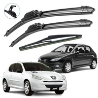 Kit 3 Palhetas Limpador Parabrisa Peugeot 206/207 (1998-2015) - Visibilidade Total! - imagem 5