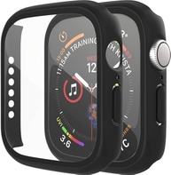 Capa Premium para Apple Watch Series 9/8/7 (41mm/45mm) - Proteção Total com Vidro Temperado Fosco (Preto) - imagem 1