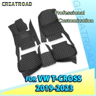Tapetes de Couro Personalizados GREATROAD para VW T-CROSS 2019-2023 | Proteção Total e Estilo - imagem 2