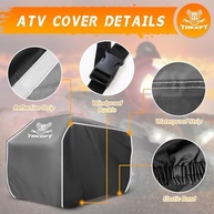 Capa Premium para Quadriciclo (ATV) Impermeável e Resistente - Proteção Total 78" contra Chuva, Vento e Sol - imagem 4