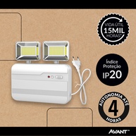 Luminária Emergência LED 5W Avant Pro: Segurança Total! - imagem 2