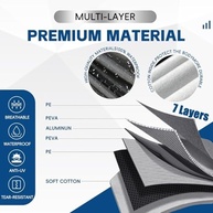 Capa de Caminhão KouKou 7 Camadas: Proteção Total Impermeável e Universal para Sua Pickup - imagem 3