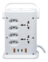 Filtro de Linha Torre 14 Tomadas + 4 USB (2 USB-C): Proteção Total e Alta Performance - imagem 1