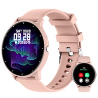 Smartwatch Rosa: Relógio Inteligente Full Touch, Ligações, IP67 e 2 Tiras - imagem 1