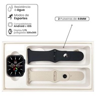 Smartwatch Tela Full Touch IPS com 2 Pulseiras (Silicone e Metal) - Seu Assistente Virtual no Pulso! - imagem 5