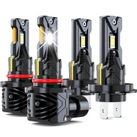 Kit 4 Lâmpadas LED Farol Alto e Baixo Lincoln Town 2003-2011 - 48000 Lúmens 800% Mais Brilho - imagem 2