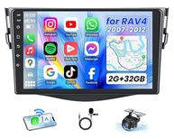 Central Multimídia Android 12 para Toyota RAV4 2007-2012: Tela 9" HD, CarPlay/Android Auto Sem Fio e GPS - imagem 2