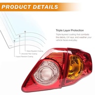 Kit 4 Luzes Traseiras Toyota Corolla 2009-2010: Lado Motorista e Passageiro, Vermelho Original - imagem 4