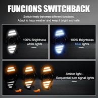 Luzes de LED DRL Brancas, Seta Âmbar e Farol Baixo Azul para Toyota RAV4 2019-2025 - imagem 4