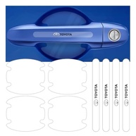 Kit 8 Adesivos Protetores de Maçaneta TOYOTA - Transparente, Brilhante e Resistente - imagem 2
