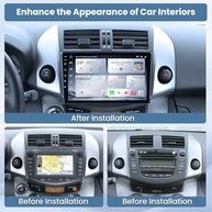 Central Multimídia Android 12 para Toyota RAV4 2007-2012: Tela 9" HD, CarPlay/Android Auto Sem Fio e GPS - imagem 3