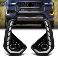 DRL Dupla Função para Toyota Hilux 2024/2025: LED Branco e Seta Âmbar Sequencial - imagem 2
