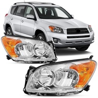 Faróis Cromados Âmbar para Toyota RAV4 2009-2012: Renove o Visual e a Segurança - imagem 1