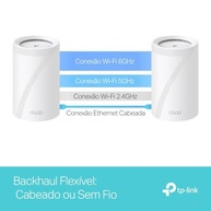 TP-Link BE11000 Tri-Band Whole Home Mesh WiFi 7, até 11 Gbps, MLO, 320 MHz, banda de 6 GHz, roteador wifi7, roaming de IA sem costura, segurança HomeShield, jogos e streaming (Deco BE65 2-pack) - imagem 5