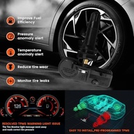 Kit 4 Sensores TPMS 315MHz para Chevy, GMC, Buick, Cadillac, Saturn, Pontiac, SAAB - Monitore a Pressão dos Pneus com Segurança - imagem 4