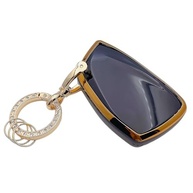 Capa Protetora TPU Macia Preta com Chaveiro Dourado para Chave Chevy GMC Silverado Sierra 1500 2500HD 3500HD - imagem 4