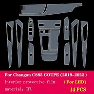 Película Protetora TPU Transparente para Console do Changan CS85 COUPE 2019-2023 | Proteção Total Contra Arranhões - imagem 3
