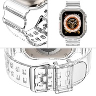Pulseira DABAOZA Esportiva, com capa protetora, transparente, de TPU (poliuretano termoplástico) com glíter, para Apple Watch séries SE, Ultra,10, 9, 8, 7, 6, 5, 4, 3, 2 e 1 - imagem 4