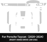 Película Protetora TPU PACSCI para Porsche Taycan 2020-2024: Proteção Antiarranhões para Tela de Navegação e Painel - imagem 4