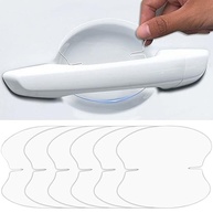 Kit 10 Protetores Maçaneta Carro TPU Transparente Anti-Risco Universal - imagem 2