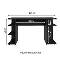Mesa Gamer Madesa 9409: Setup Perfeito para Jogos e Trabalho - imagem 2