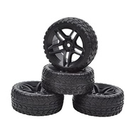 Conjunto de 4 Pneus de Borracha TT-02 1:10: Tração e Durabilidade para seu RC - imagem 3