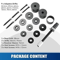 ATPEAM Extrator de Rolamento de Tração Dianteira Universal 19 Peças: Kit Essencial para Seu Carro - imagem 3