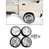 Conjunto 4 Pneus e Aro de Roda 1/10 - Prata: Tração e Durabilidade para seu RC! - imagem 5