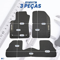 Tapete Emborrachado Tracker 2014-2019 3 Peças - Proteção e Estilo Premium - imagem 3