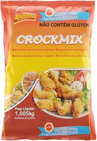 1 Kilo Mistura Farinha Para Empanar Sem Glúten Crockmix Tradicional - imagem 1