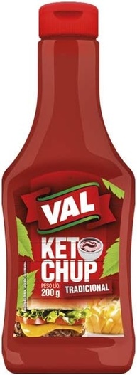 Val Alimentos Ketchup Tradicional Bisnaga 200G - imagem 1