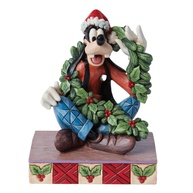 Pateta com Guirlanda de Natal - Estátua Coleção Disney Traditions Jim Shore - imagem 1