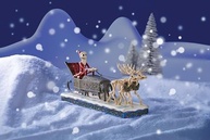 Enesco Disney Traditions Jim Shore - Papai Noel Jack em Trenó | Estatueta Coleção The Nightmare Before Christmas - imagem 3