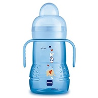 Copo MAM Trainer Azul 220ml - Transição Segura e Divertida para Bebês - imagem 2