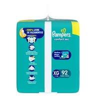 Pampers Confort Sec XG: 92 Fraldas para Noites Tranquilas - imagem 2