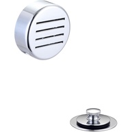 Kit Olympia D-820T – Acabamento Cromado para Drenagem e Transbordamento com Filtro Push & Pull - imagem 1