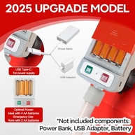 HiNADA Bomba de Transferência de Combustível Portátil 3.2 GPM com Parada Automática e Dupla Alimentação (USB-C/Pilhas) - imagem 3