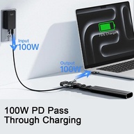 Cabo USB-C 9 em 1 BUDI: Carregue e Transfira Dados! - imagem 4