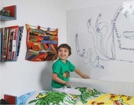 Adesivo de Parede Lousa Quadro Branco 2x1m - Transforme Sua Parede em uma Superfície Criativa - imagem 3